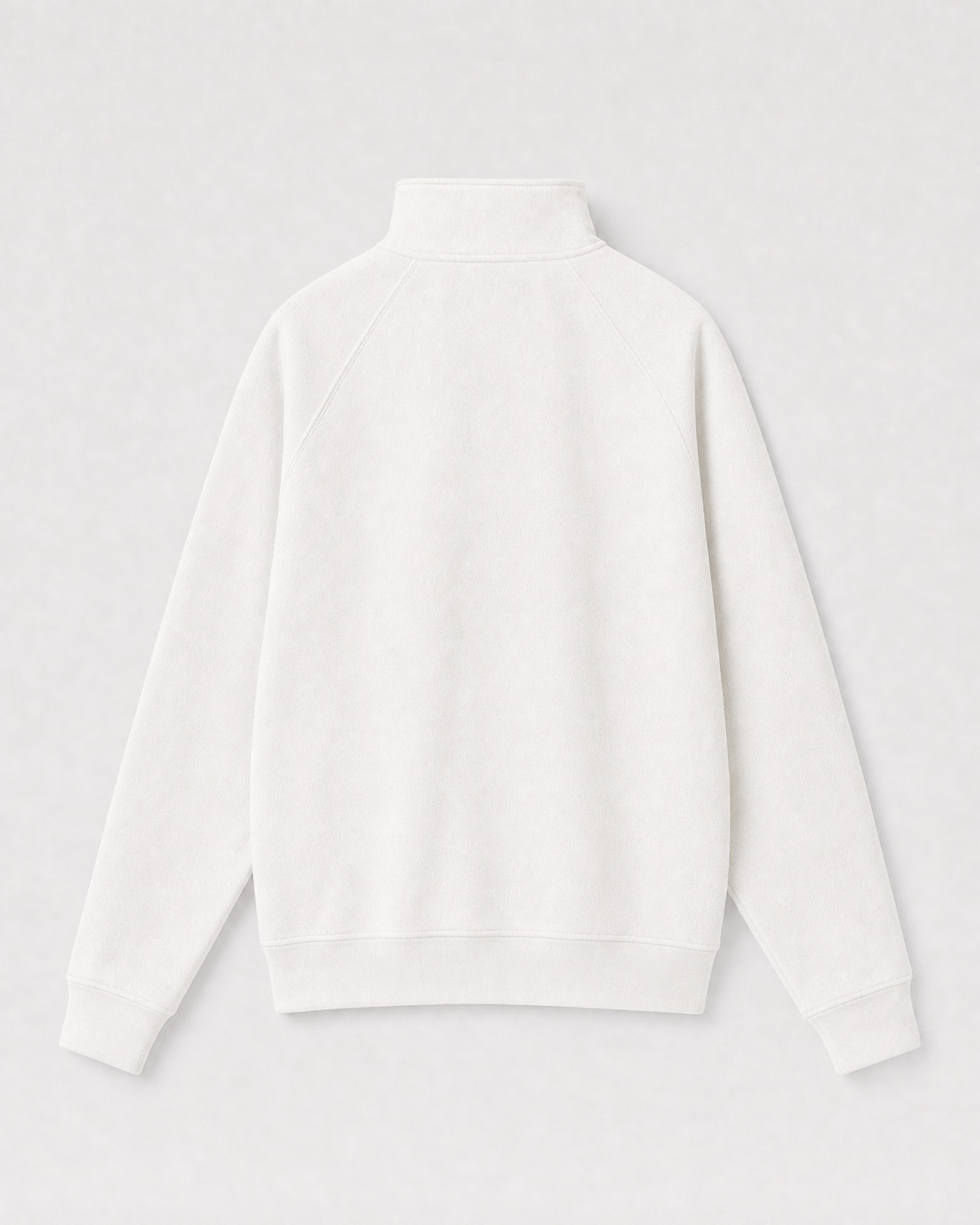 Sudadera Half zip BASIC Blanco